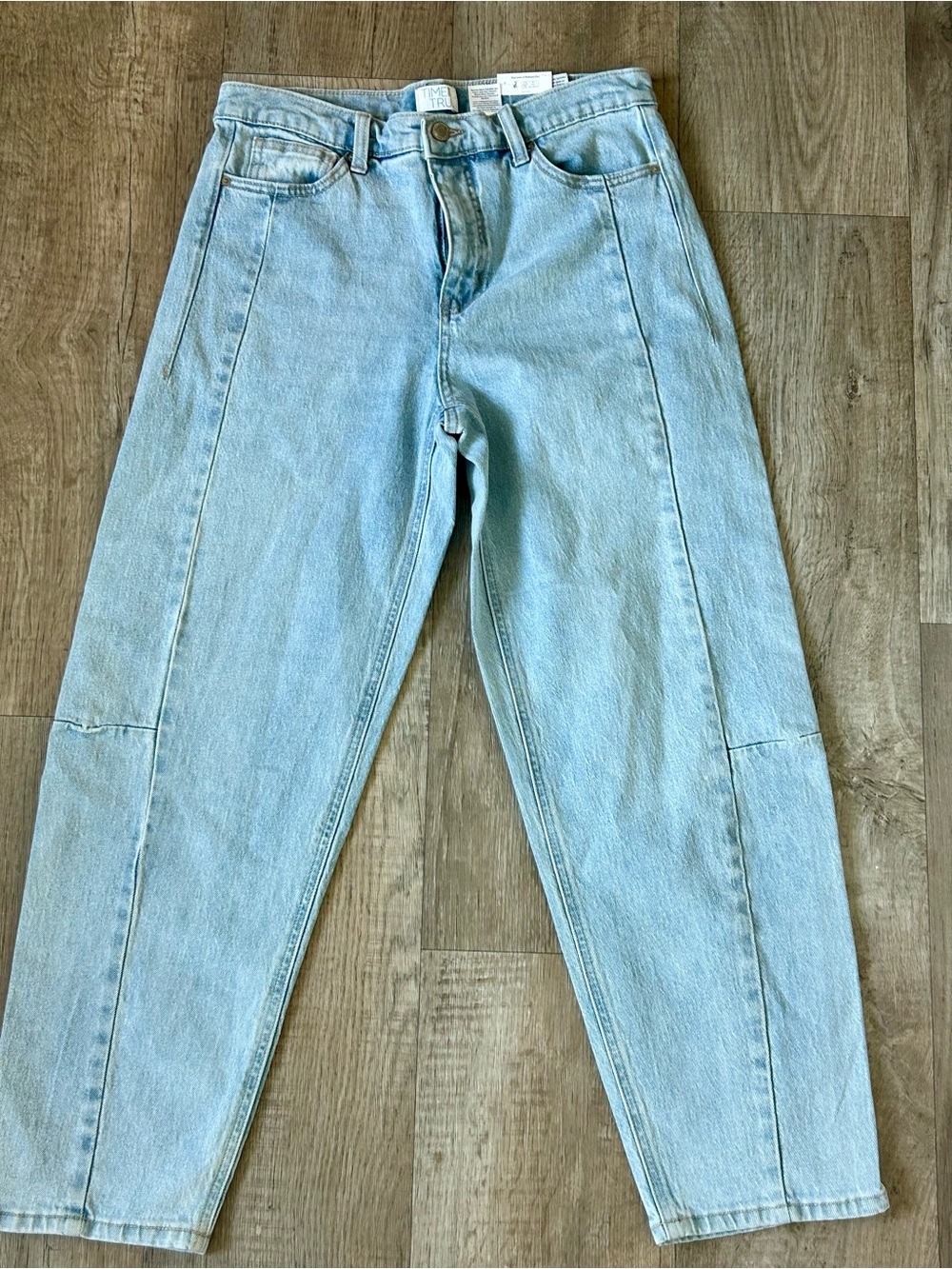 Time and Tru Light Blue Barrel Jeans